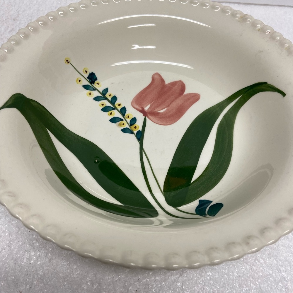 Blue Ridge Southern Potteries Serving Bowl Dutch Bouquet Pattern - Picture 6 of 9